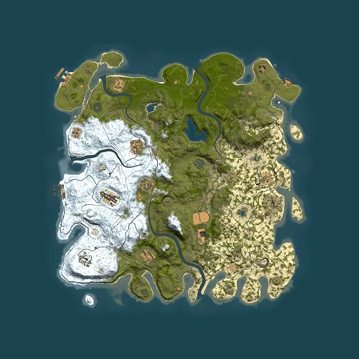 Rust map seed 199401046, 4500x4500m top-down preview