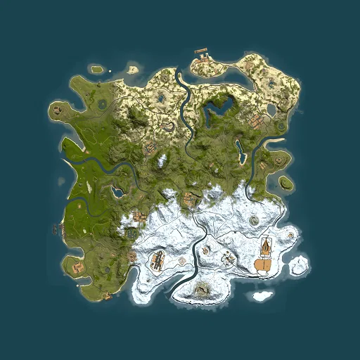 Rust map seed 1015240320, 4500x4500m top-down preview