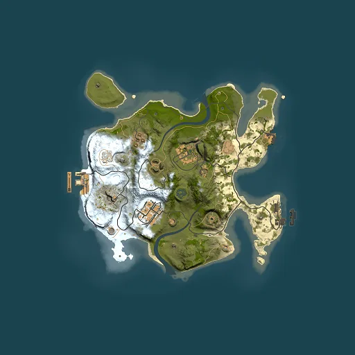 Rust map seed 1352116380, 2500x2500m top-down preview