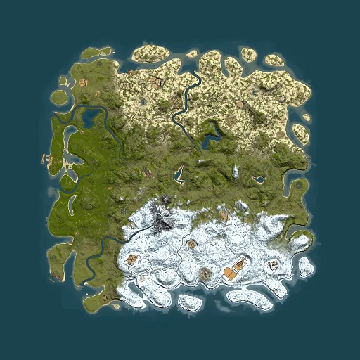 Rust map seed 1446851851, 6000x6000m top-down preview