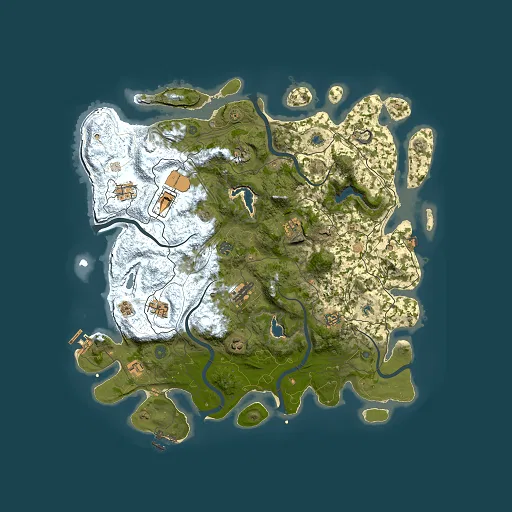 Rust map seed 2027476339, 4500x4500m top-down preview