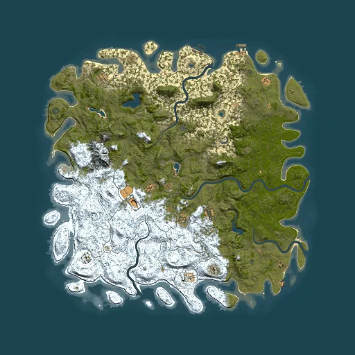 Rust map seed 992603922, 6000x6000m top-down preview
