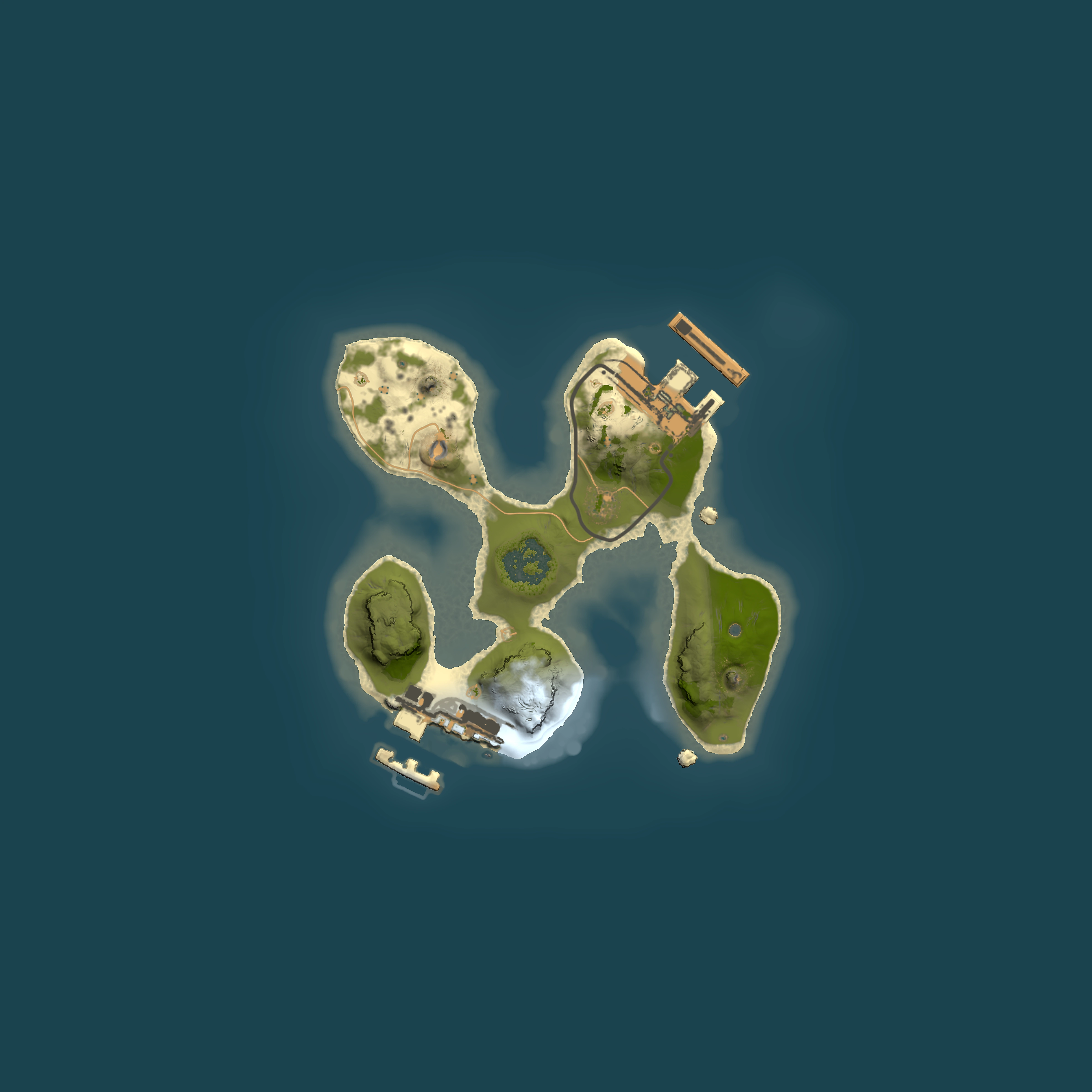 Full top-down render of Rust map seed 1309114073, 1500x1500m