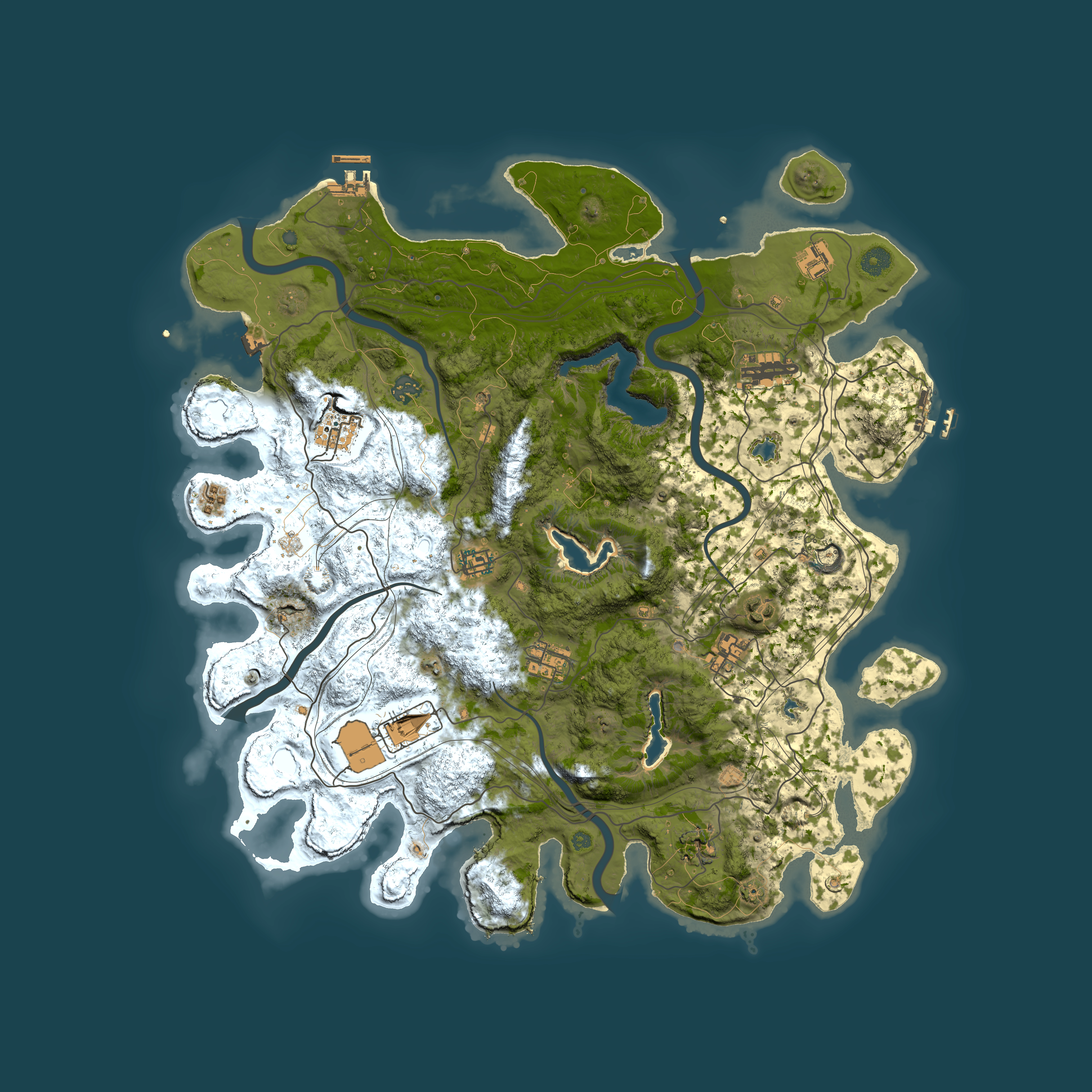Full top-down render of Rust map seed 1263974337, 4500x4500m