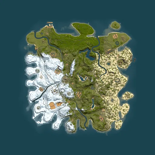 Rust map seed 1263974337, 4500x4500m top-down preview