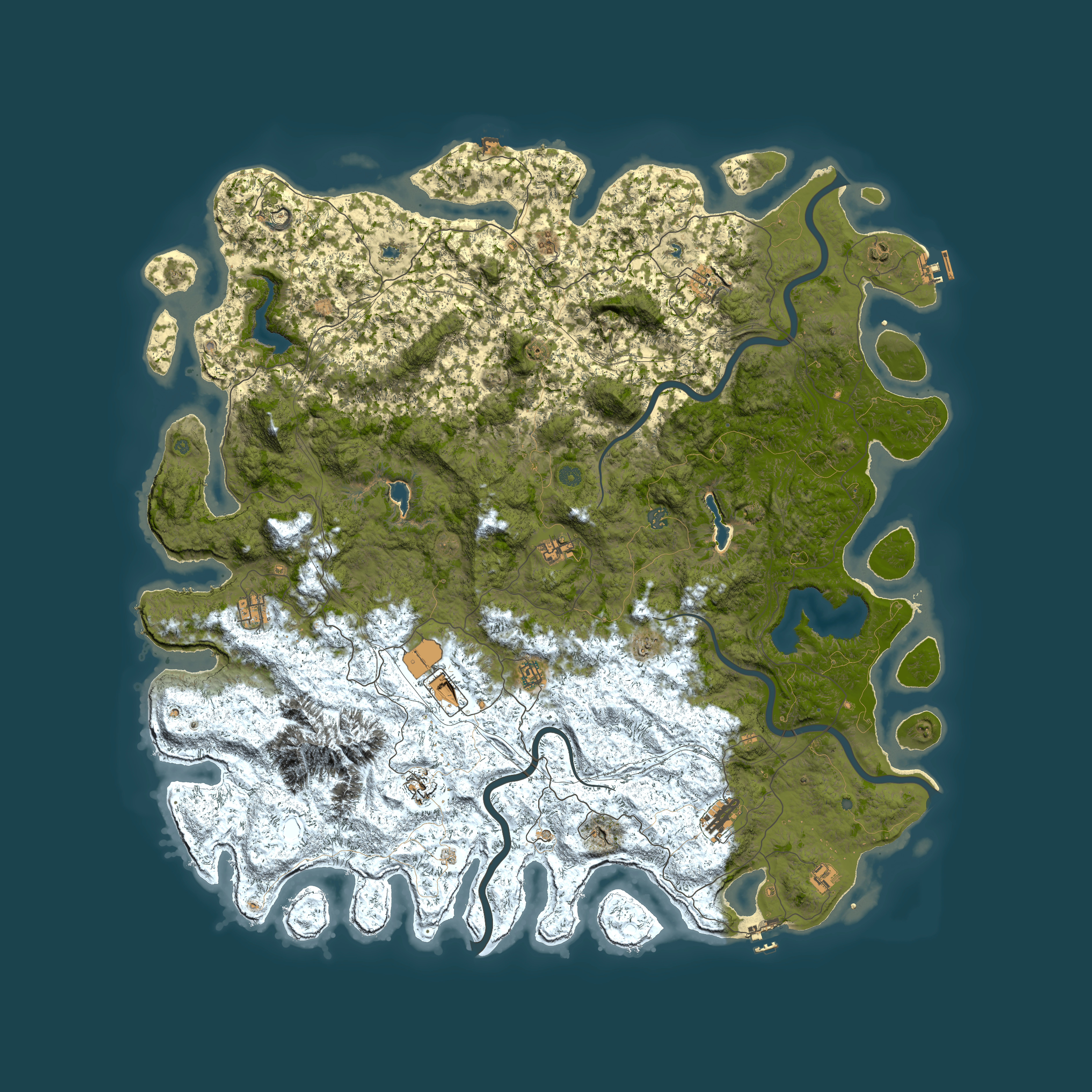 Full top-down render of Rust map seed 979000142, 6000x6000m