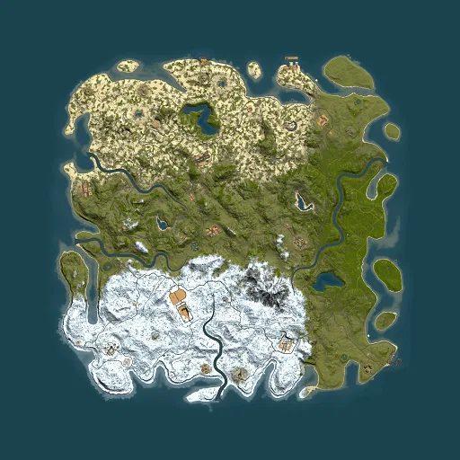 Rust map seed 1575874339, 6000x6000m top-down preview