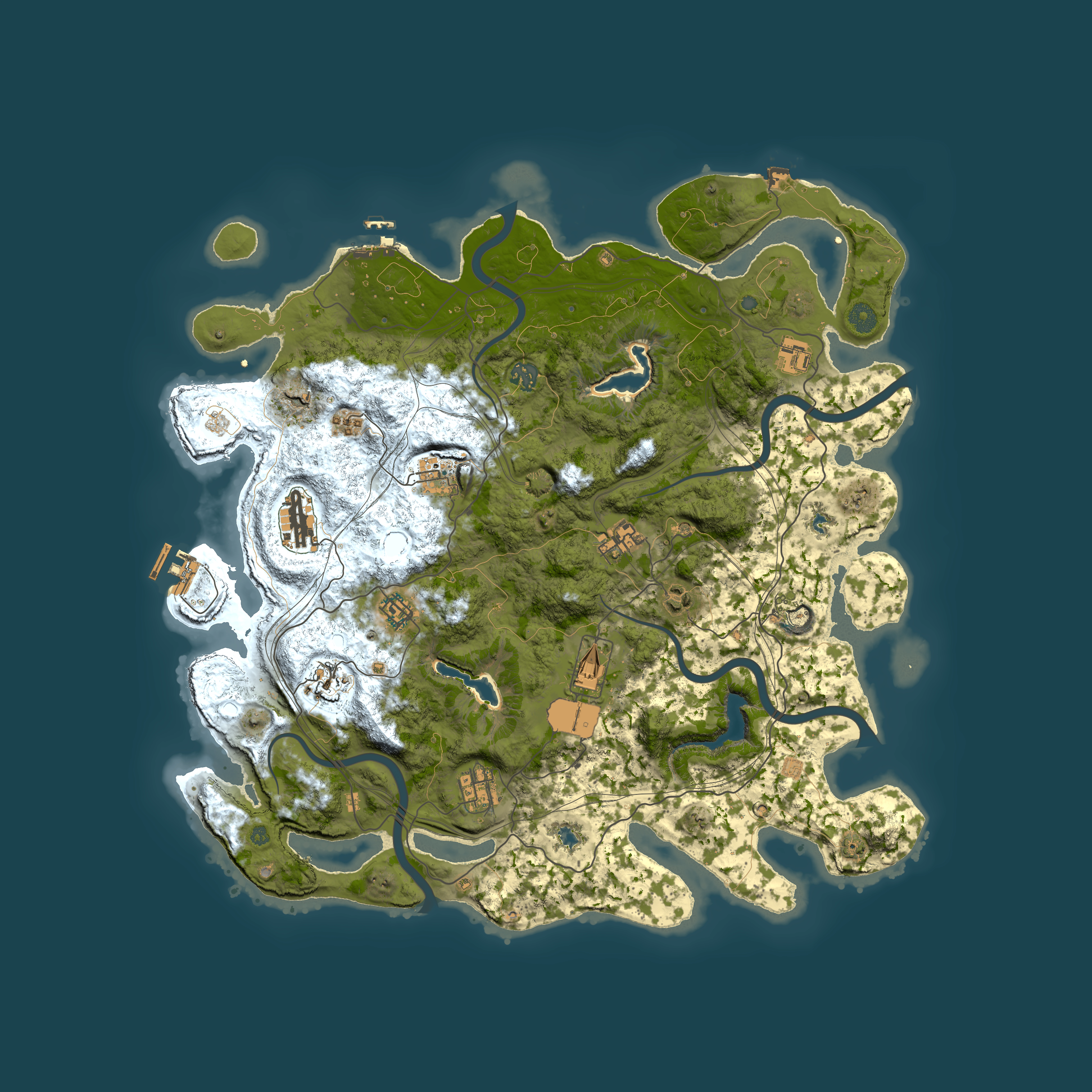 Full top-down render of Rust map seed 1800269862, 4500x4500m