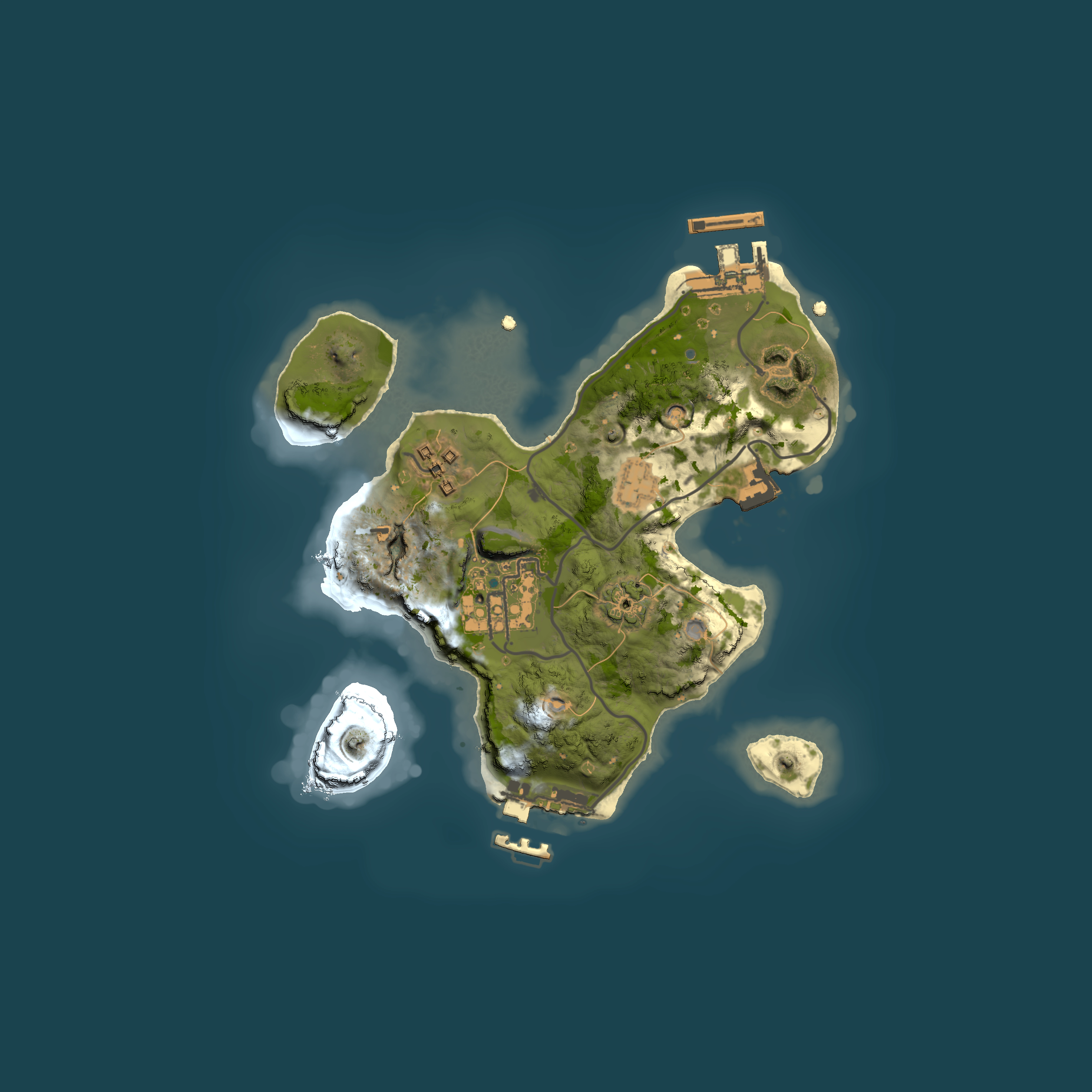 Full top-down render of Rust map seed 2111206428, 2000x2000m