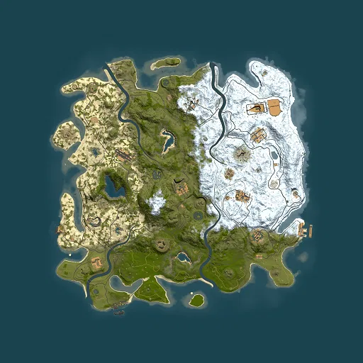 Rust map seed 410650034, 4500x4500m top-down preview
