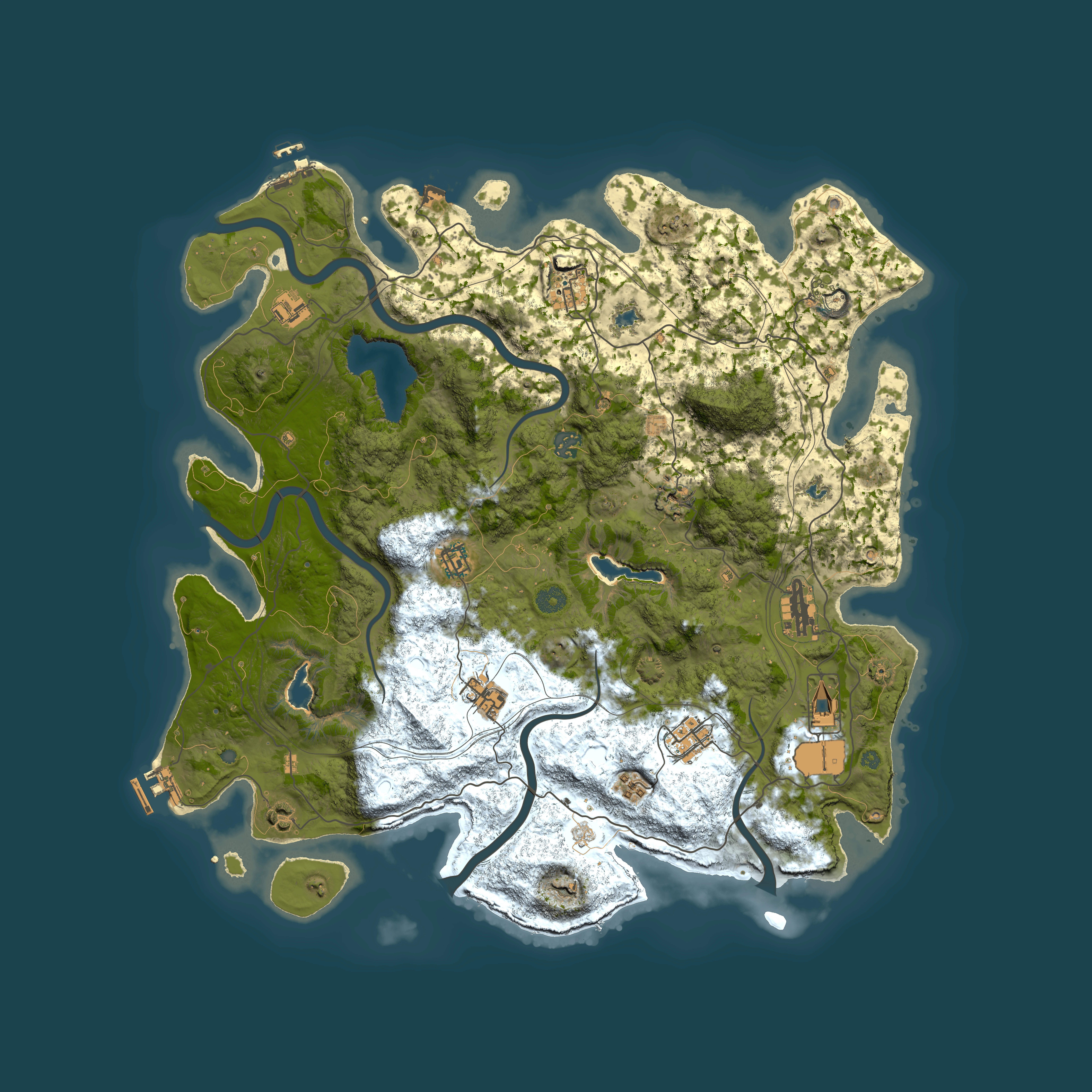 Full top-down render of Rust map seed 351069116, 4500x4500m