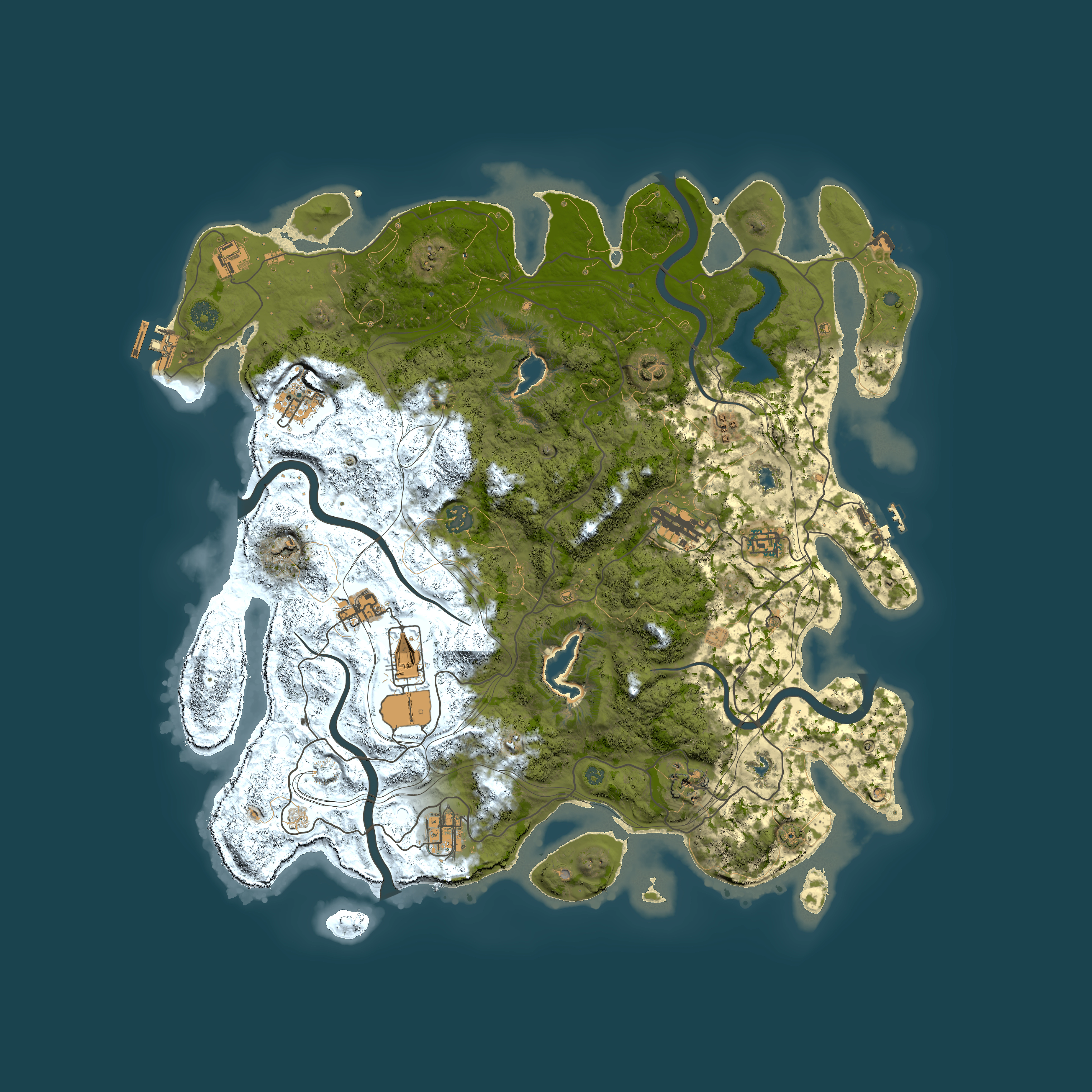 Full top-down render of Rust map seed 324701447, 4500x4500m