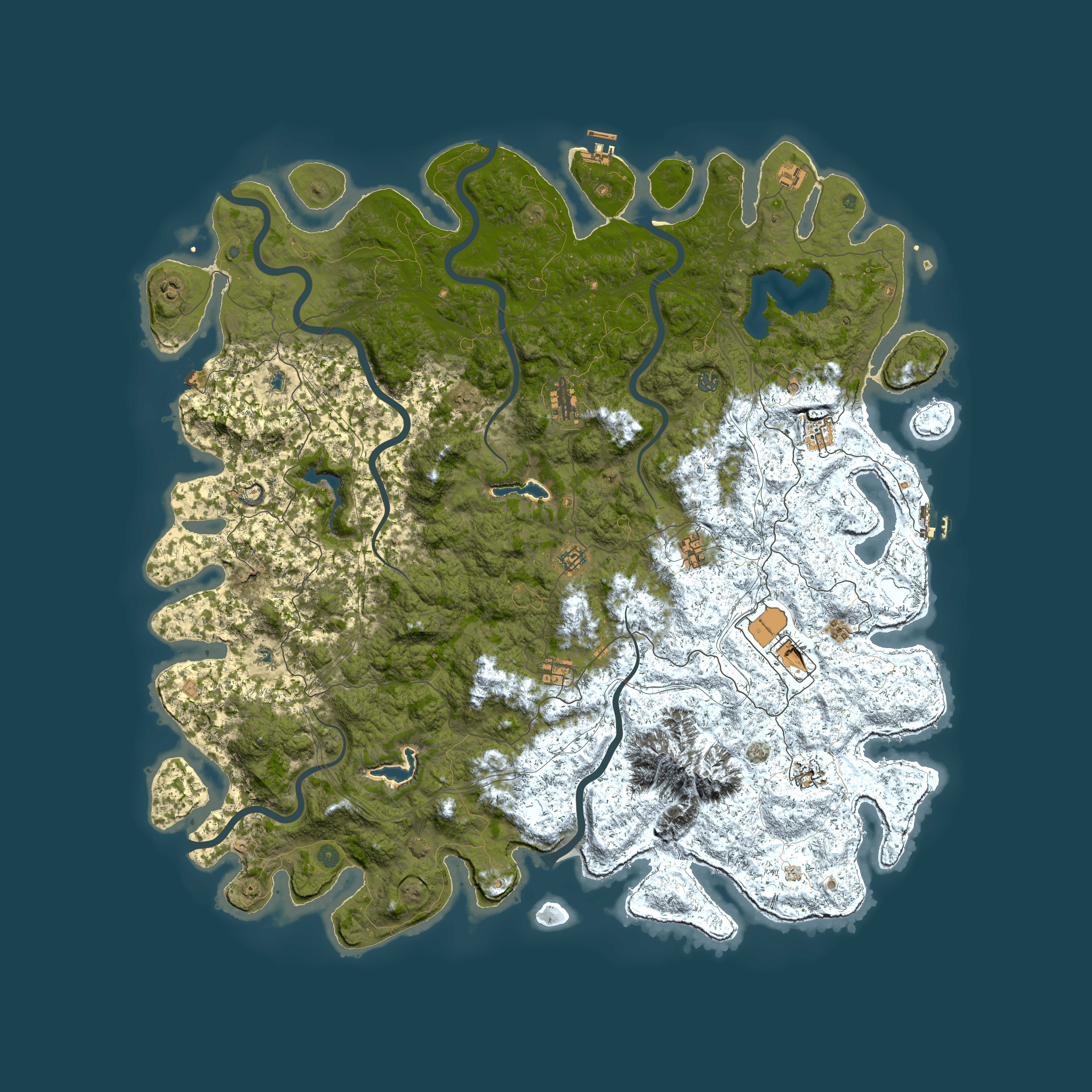 Full top-down render of Rust map seed 880828473, 6000x6000m