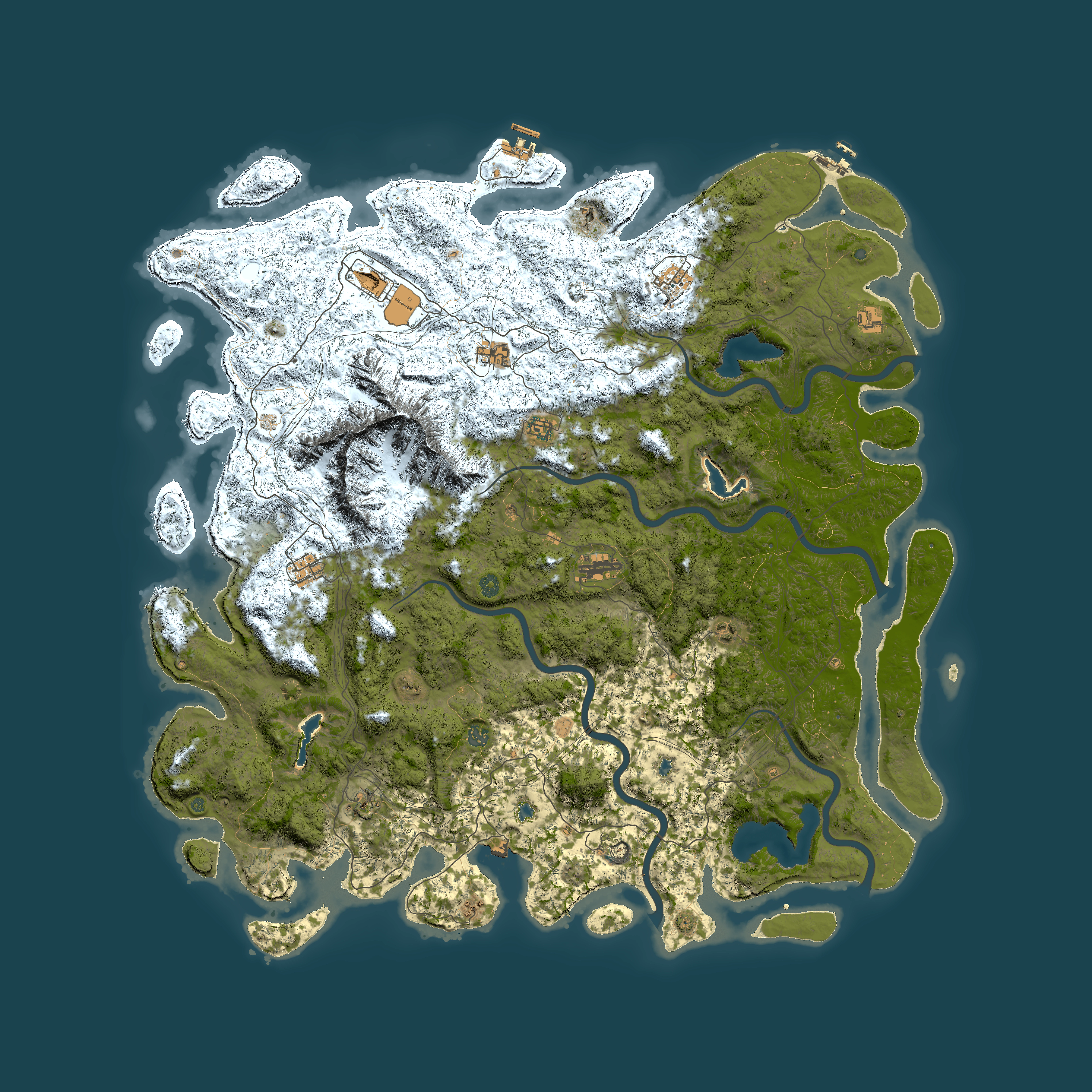 Full top-down render of Rust map seed 1598679209, 6000x6000m