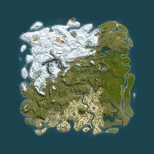 Rust map seed 1598679209, 6000x6000m top-down preview