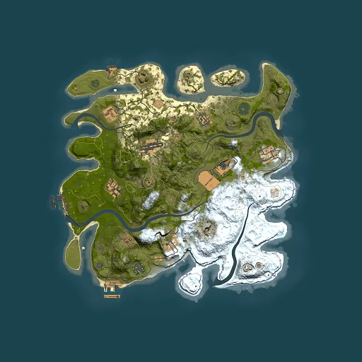 Rust map seed 1590079025, 3500x3500m top-down preview
