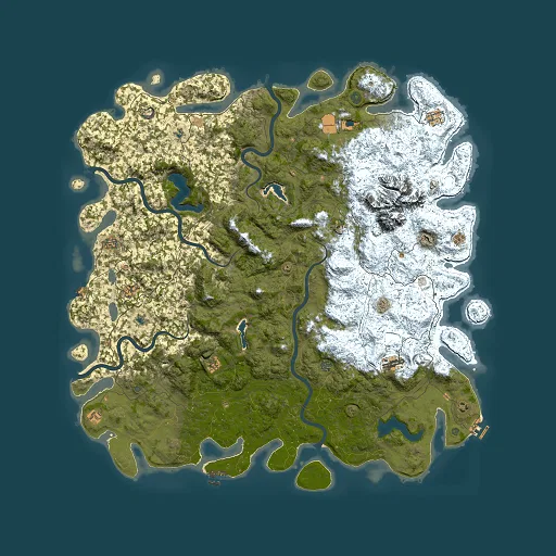 Rust map seed 1159546536, 6000x6000m top-down preview