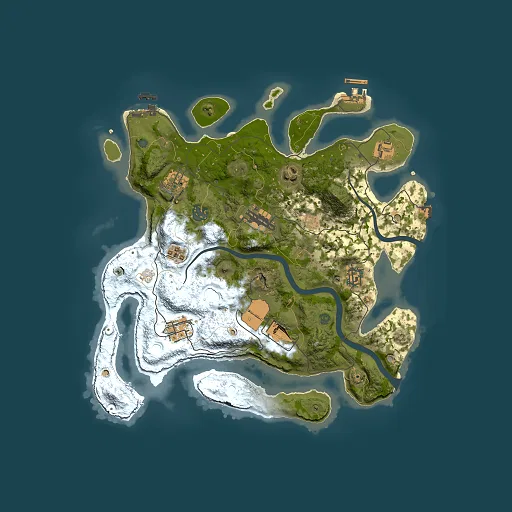 Rust map seed 783360812, 3500x3500m top-down preview