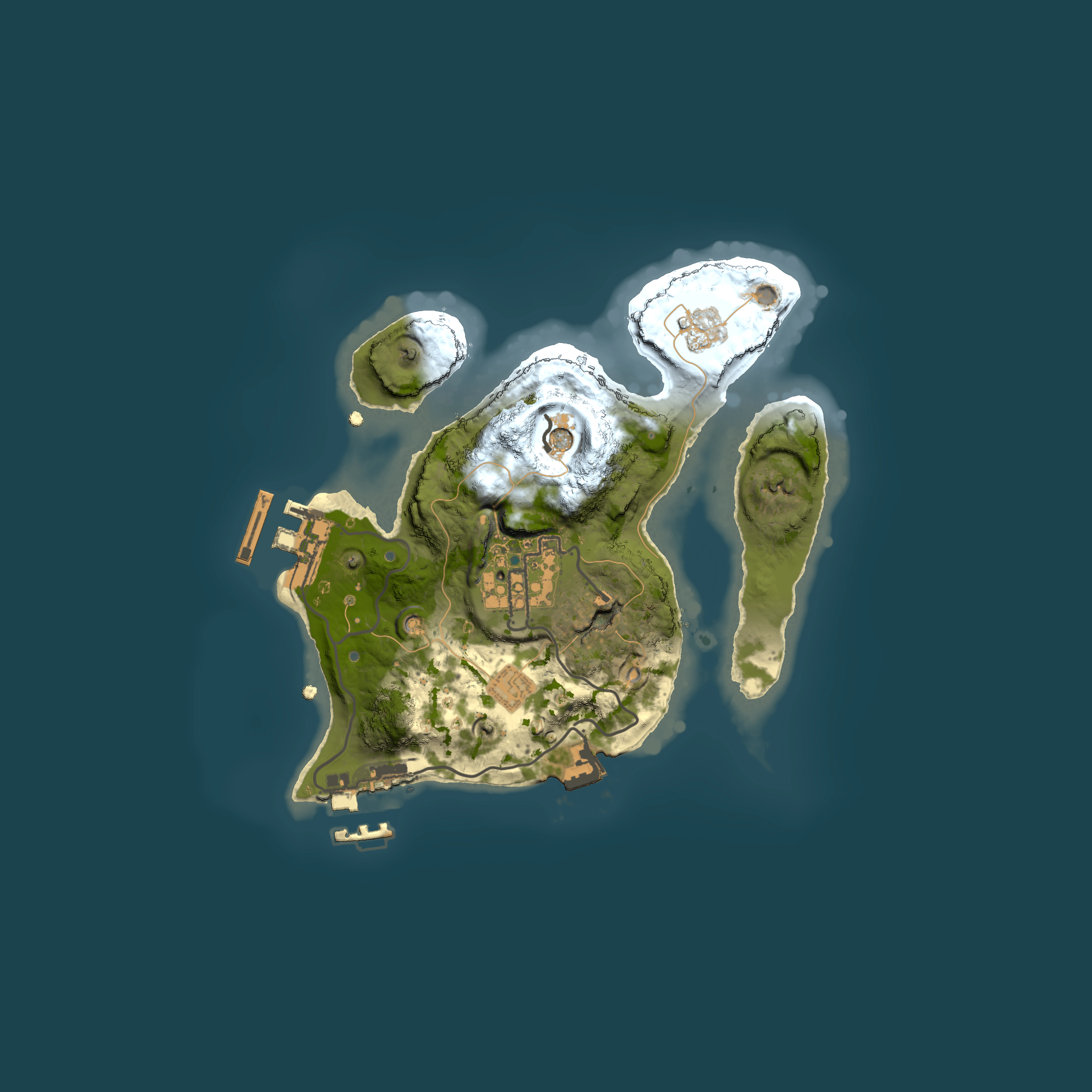 Full top-down render of Rust map seed 1088756641, 2000x2000m