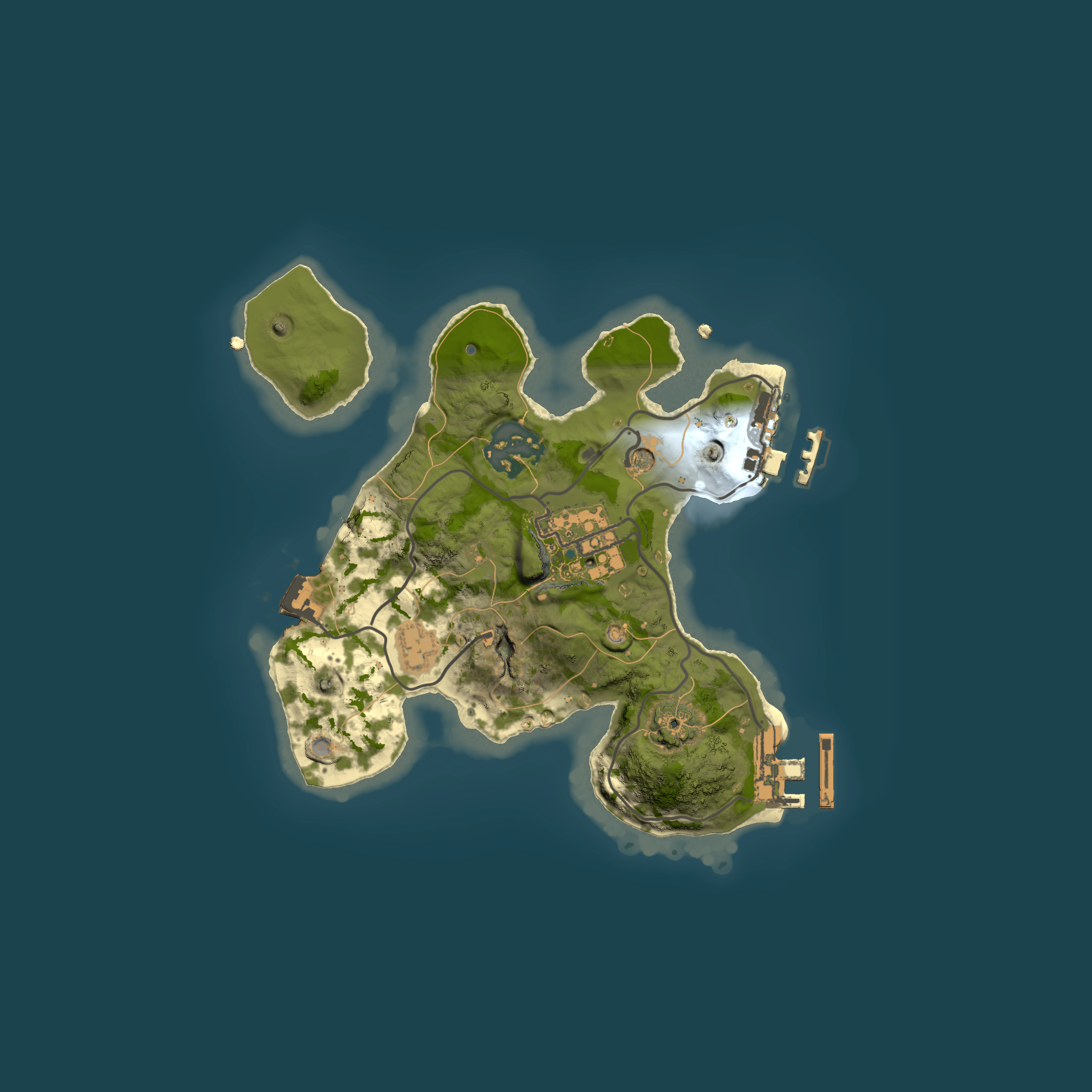 Full top-down render of Rust map seed 435130652, 2000x2000m