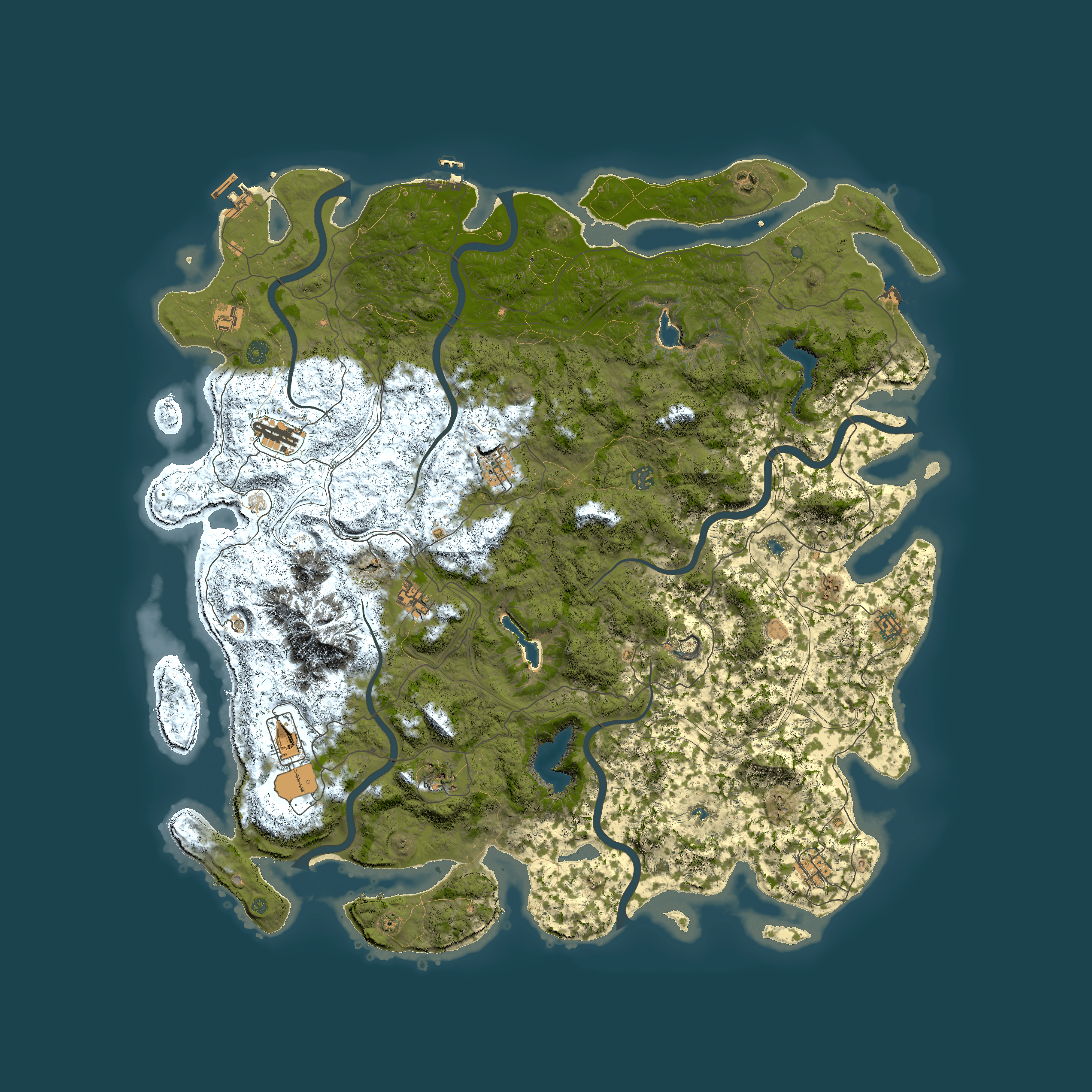 Full top-down render of Rust map seed 1452629657, 5500x5500m