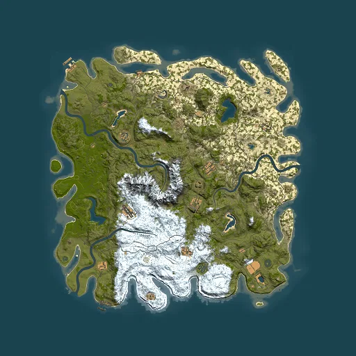 Rust map seed 1381082407, 5500x5500m top-down preview