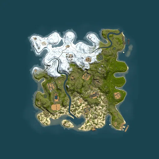 Rust map seed 1636879755, 3500x3500m top-down preview