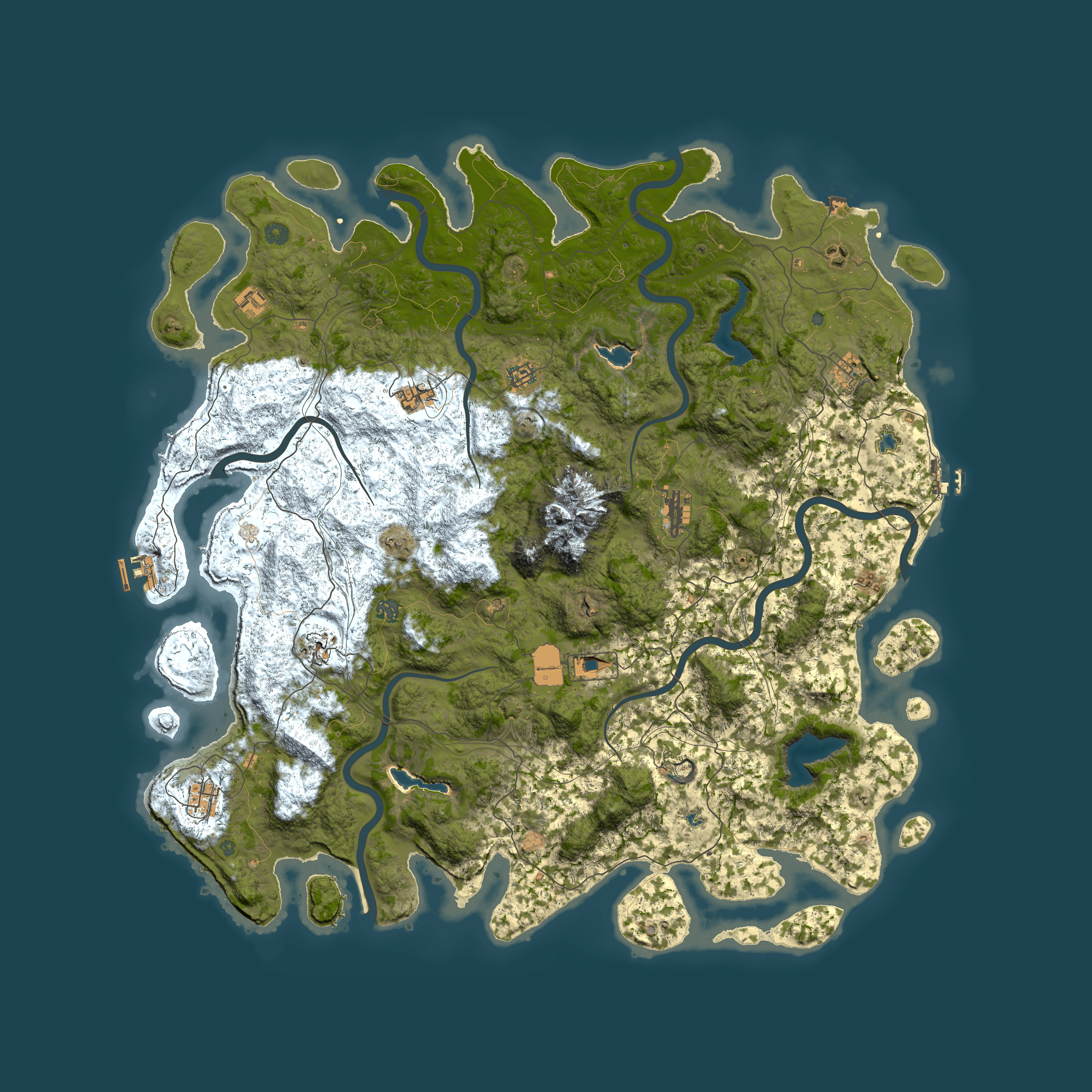 Full top-down render of Rust map seed 229540399, 5500x5500m