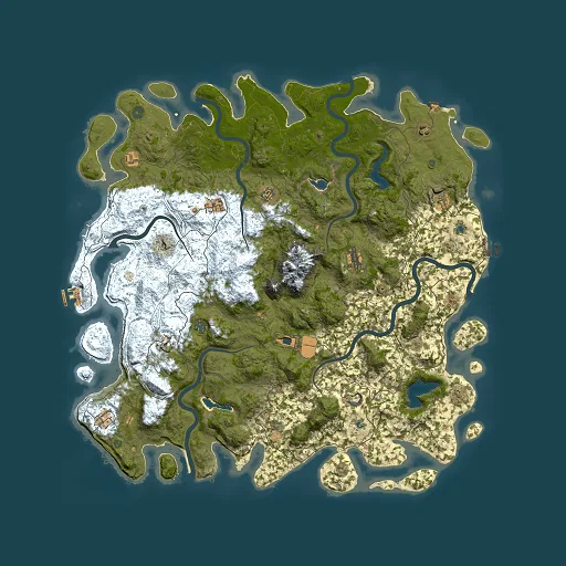 Rust map seed 229540399, 5500x5500m top-down preview