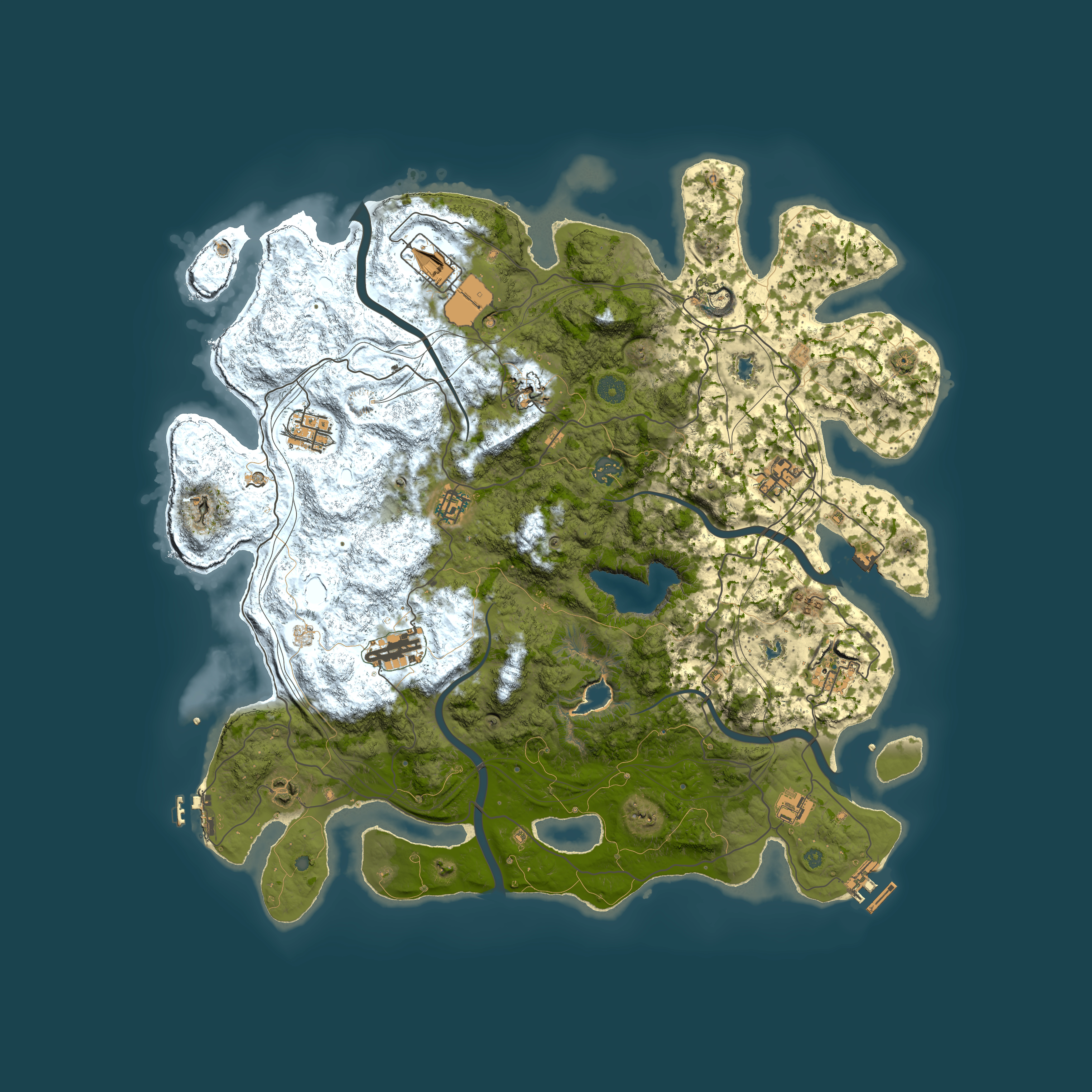 Full top-down render of Rust map seed 588295069, 4500x4500m