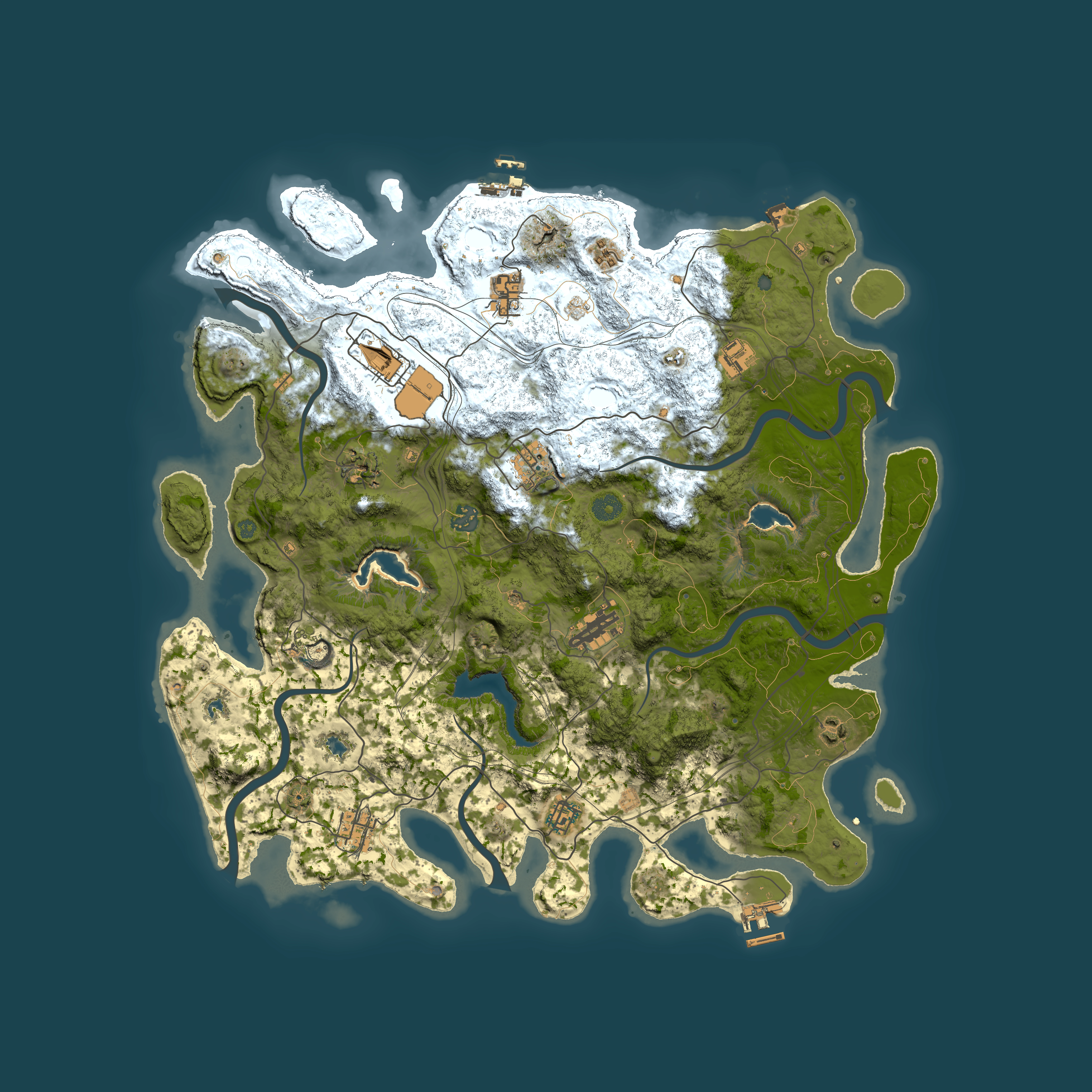 Full top-down render of Rust map seed 1547363517, 4500x4500m