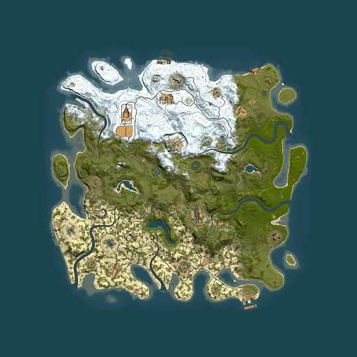 Rust map seed 1547363517, 4500x4500m top-down preview