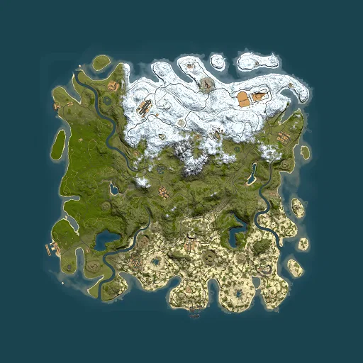 Rust map seed 1580878886, 5000x5000m top-down preview