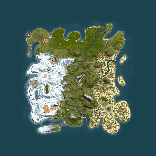 Rust map seed 1724658252, 4000x4000m top-down preview