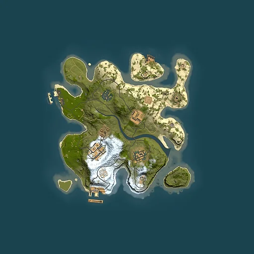 Rust map seed 2063027168, 2500x2500m top-down preview