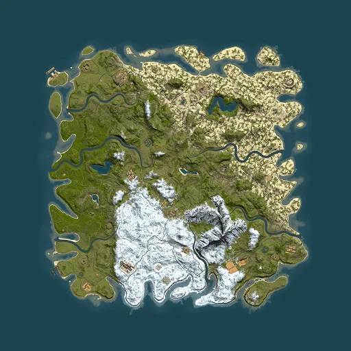 Rust map seed 1307591256, 6000x6000m top-down preview