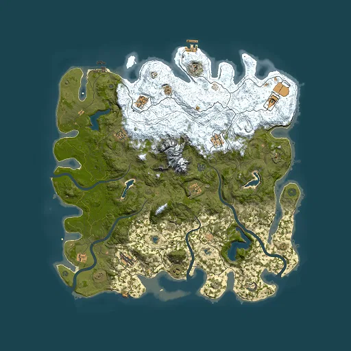 Rust map seed 779524972, 5000x5000m top-down preview