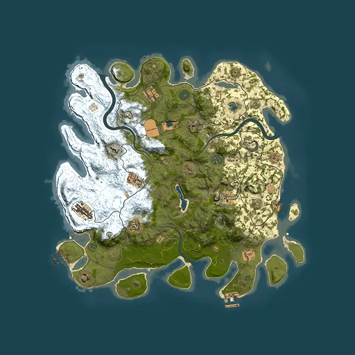Rust map seed 718229409, 4000x4000m top-down preview
