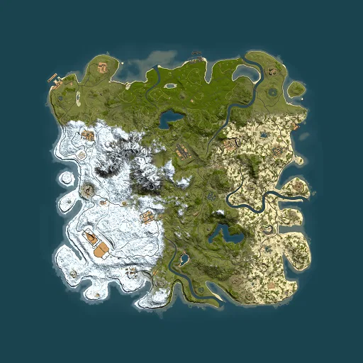 Rust map seed 1511494100, 5000x5000m top-down preview