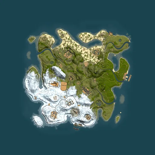Rust map seed 1362481711, 3500x3500m top-down preview