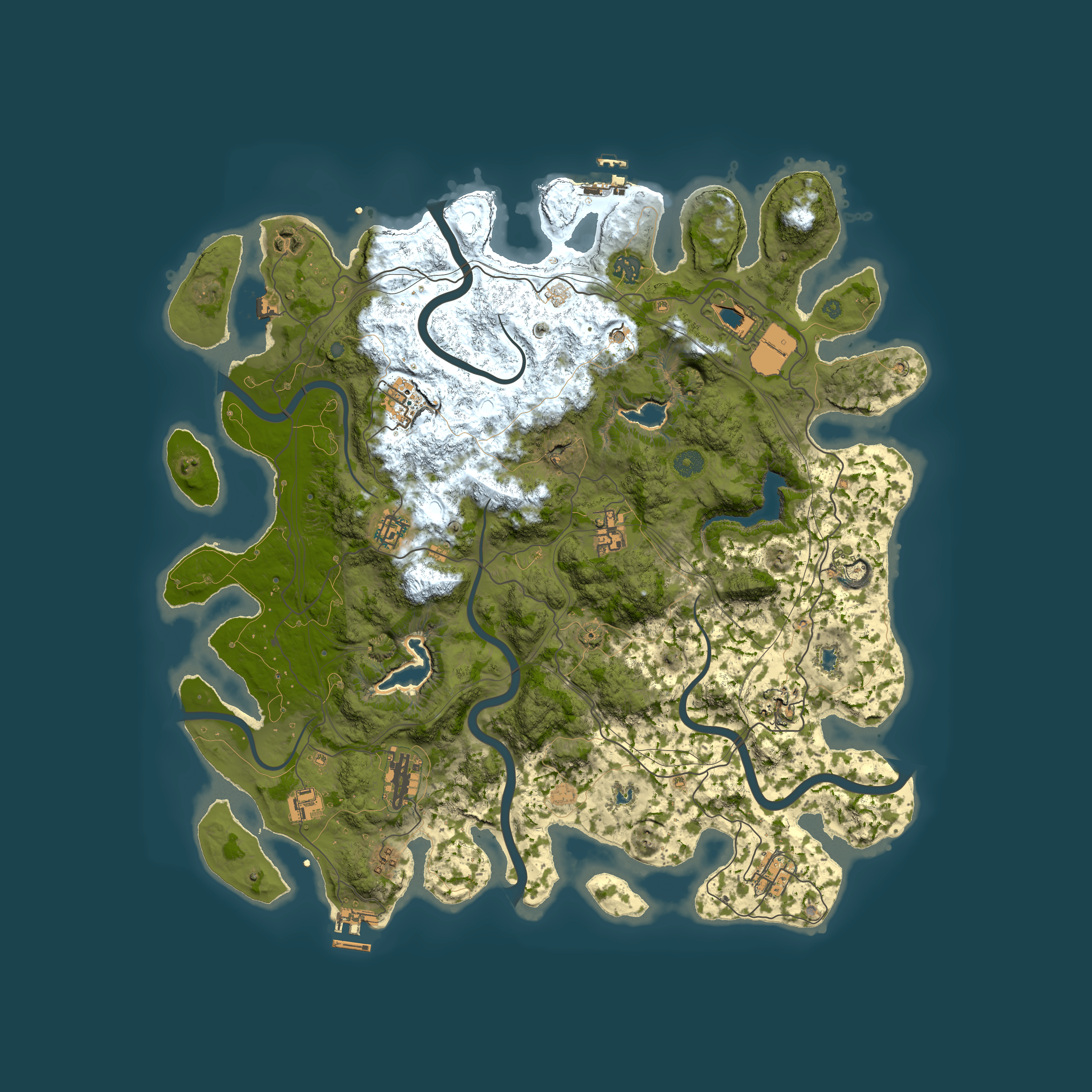 Full top-down render of Rust map seed 729564528, 4500x4500m