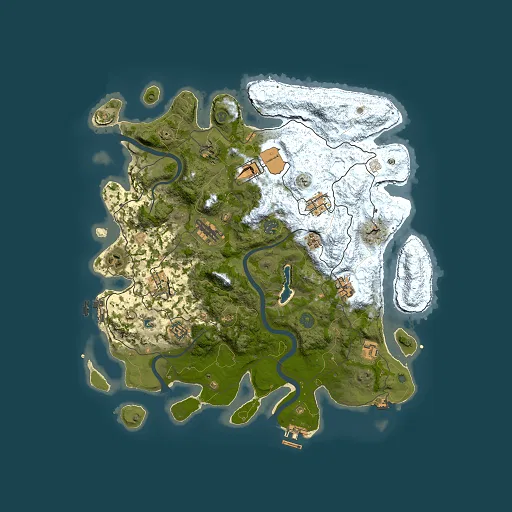 Rust map seed 1533781065, 4000x4000m top-down preview