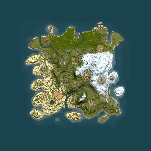 Rust map seed 760890868, 3500x3500m top-down preview