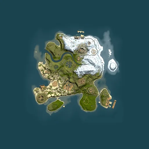 Rust map seed 1627244038, 2500x2500m top-down preview
