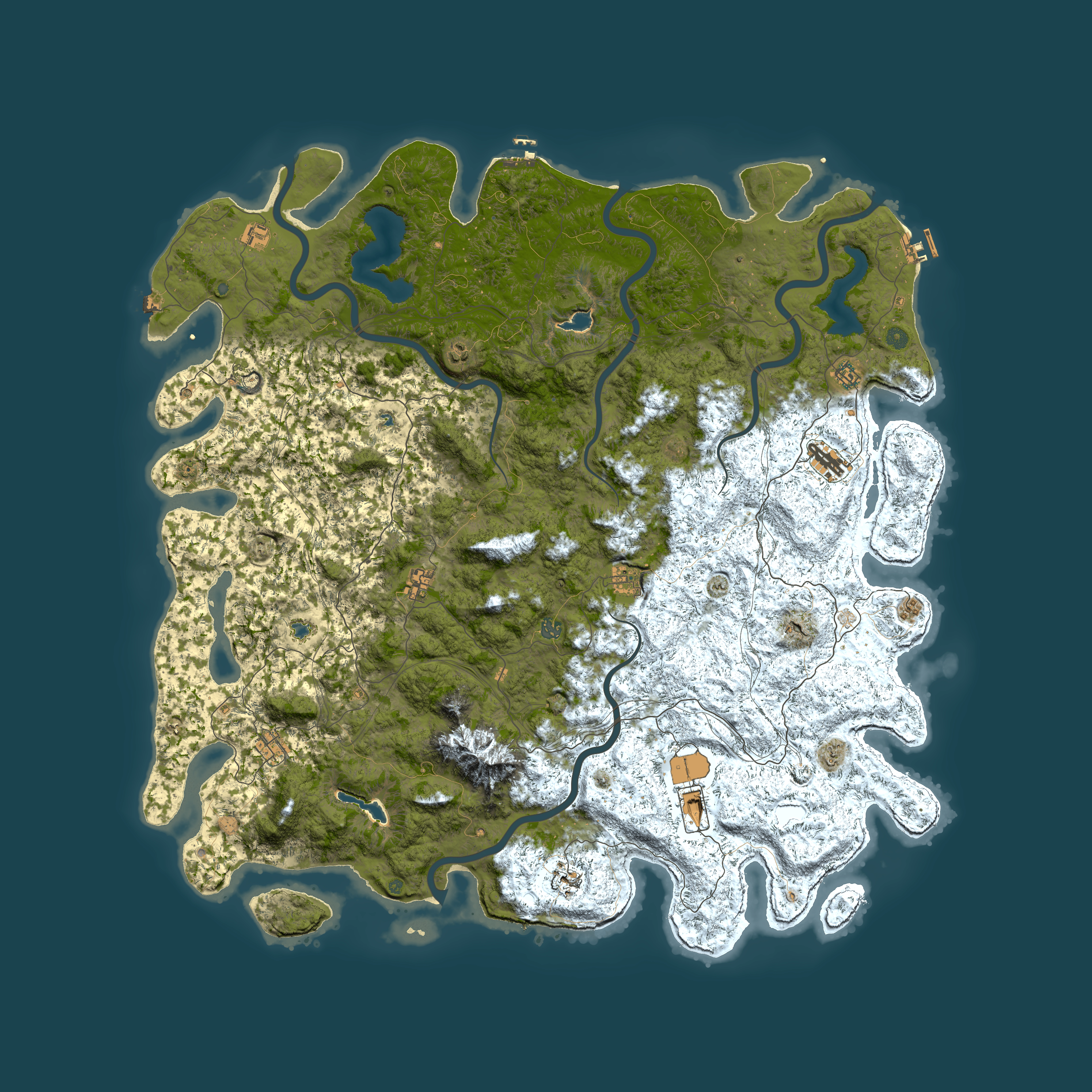 Full top-down render of Rust map seed 444217238, 6000x6000m