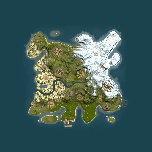 Rust map seed 428887598, 3000x3000m top-down preview