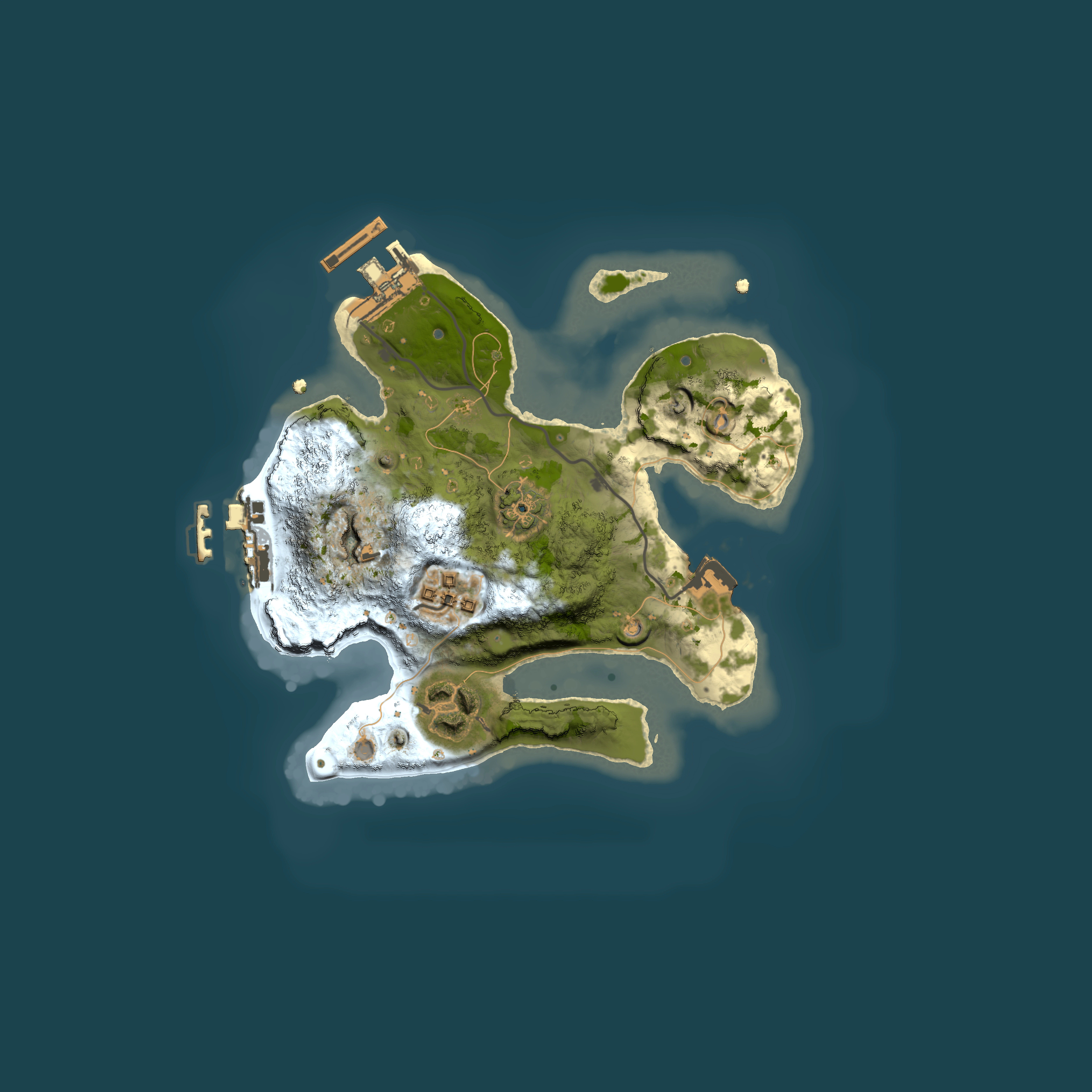 Full top-down render of Rust map seed 1688802801, 2000x2000m