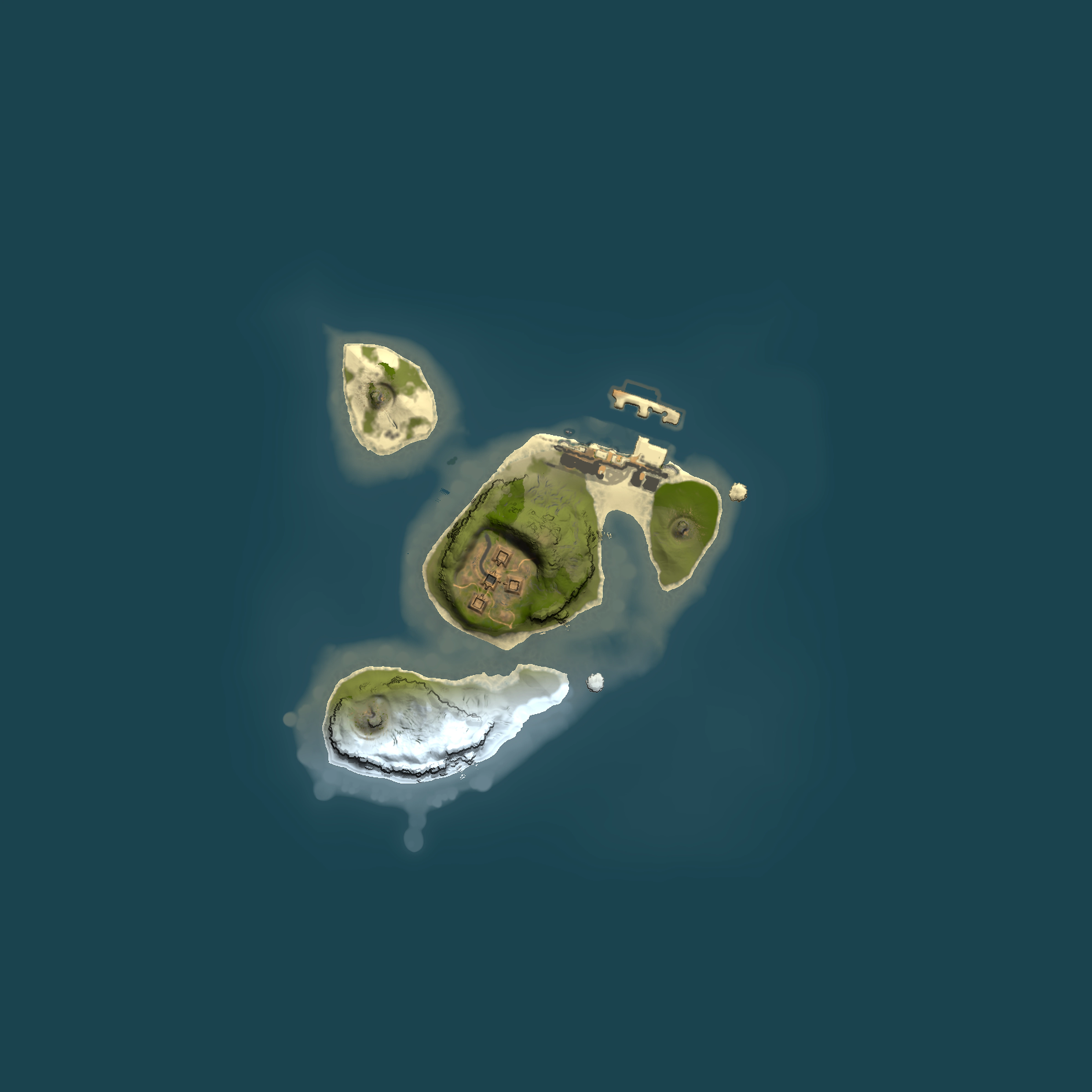 Full top-down render of Rust map seed 1546155907, 1500x1500m