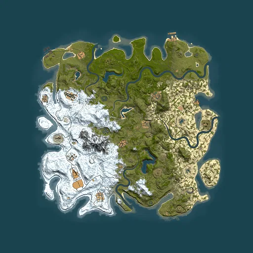 Rust map seed 1560520651, 5000x5000m top-down preview