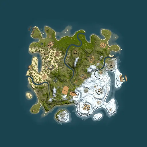 Rust map seed 1358275195, 3500x3500m top-down preview